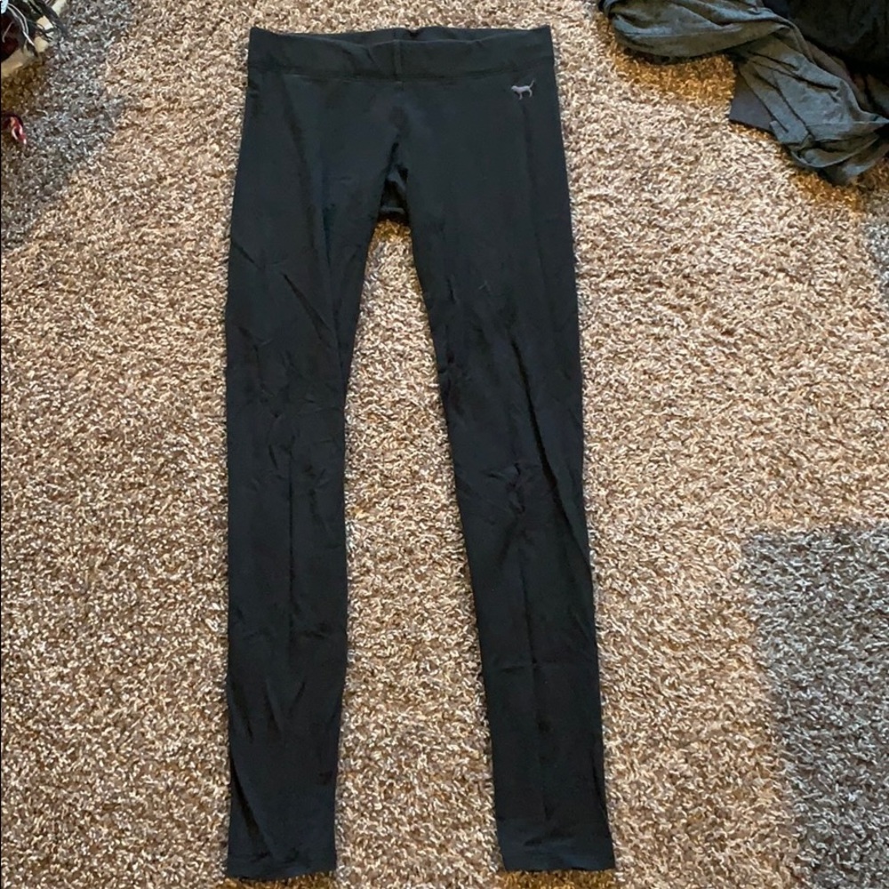 PINK black leggings XS